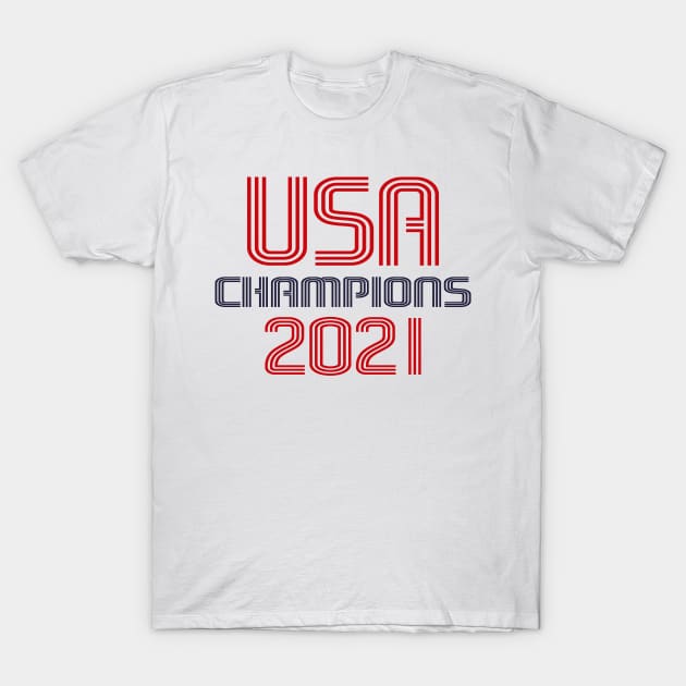 USA Champions 2021 T-Shirt by Etopix